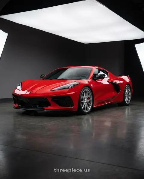 2024 Chevrolet Corvette with BBS CI-R 5x120 19x9 +44 Ceramic Polished Rim Protector wheels