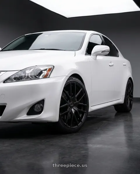 2012 Lexus IS350 with TOUREN TR60 3260 5x114.3/5x120 20x8.5 +20 MATTE BLACK wheels