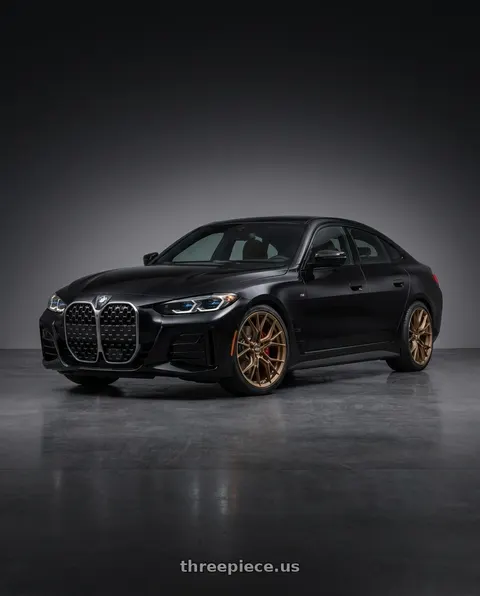 2026 BMW 430i Gran Coupe with F1R FS1 5x112 19x8.5+35 Matte Bronze wheels