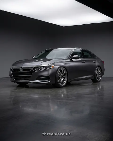 2019 Honda Accord LX with Enkei PF09 5x114.3 18x8.5+45 Dark Silver wheels