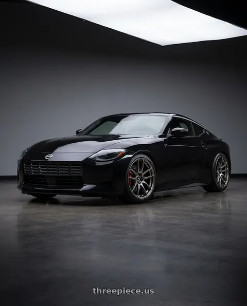 2029 Nissan Z with WORK Emotion CR Shigoku 5x114.3 19x10.5 +12 Glow Gunmetal GGM wheels