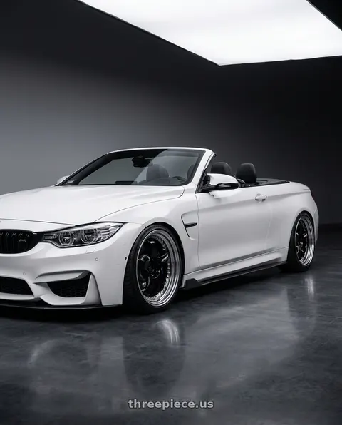 2020 BMW M4 with Work Meister S1 3P 5x100 18x9.5-9 A Disk Black wheels