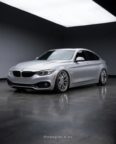 2018 BMW 430i with OE Wheels CV22B 5x120.65 19x10+79 Chrome wheels