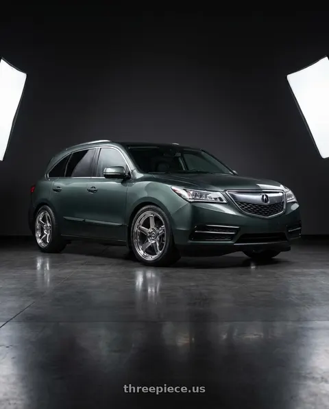 2014 Acura MDX with ESR Wheels APX5C 5x114.3 19x8.5 +35 Chrome wheels