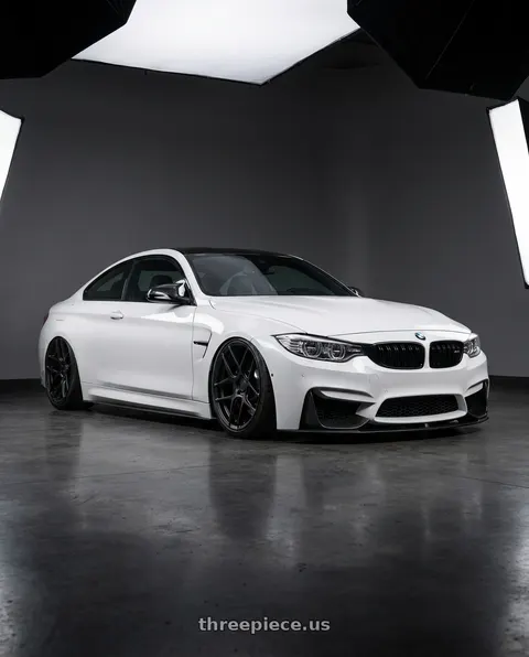 2018 BMW M4 with Aodhan AFF2 5x120 19x9.5+35 Matte Black wheels