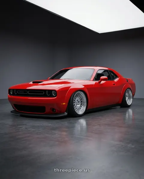 2021 Dodge Challenger GT with Work Gran Seeker Ccx 5x115 20x10+19 A Disk Machined Silver Polish wheels