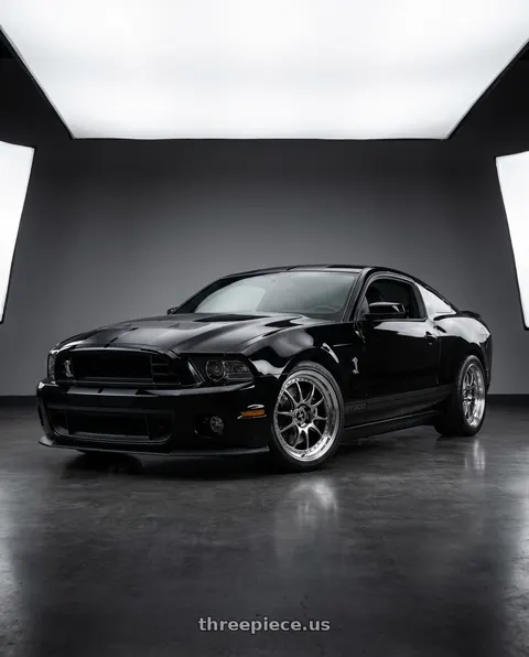 2011 GT500 SVT Performance Package Black with MST Wheels LeMan 5x114.3 19x9.5 +35 Hyper Black w/Machined Lip wheels