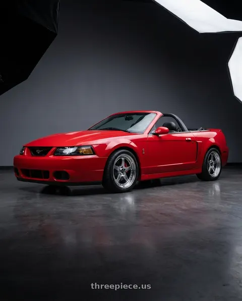 2003 Ford Mustang with CCW SA50 4x100 16x7 +0 Polished wheels
