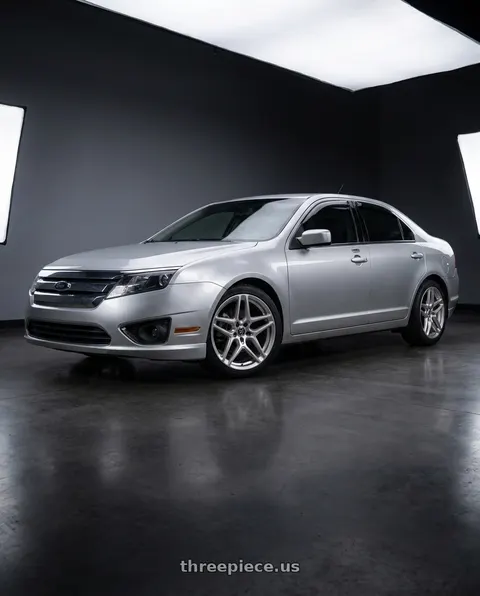 2012 Ford Fusion SEL with Heritage Wheel EBISU MonoC 5x114.3 18x8.5+35 Silver wheels