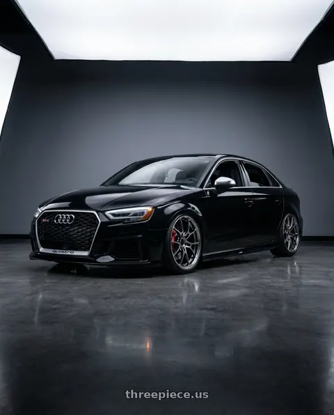 2017 Audi RS3 with Volk Racing G025LC 5x112 20x9.5+35 Gloss Black / Rim DC wheels