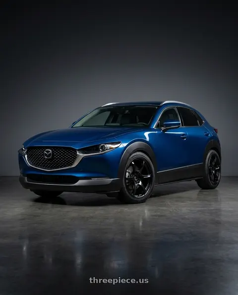 2020 Mazda CX-30 with Advan RGIII 5x114.3 18x10.5+25 Gloss Black wheels