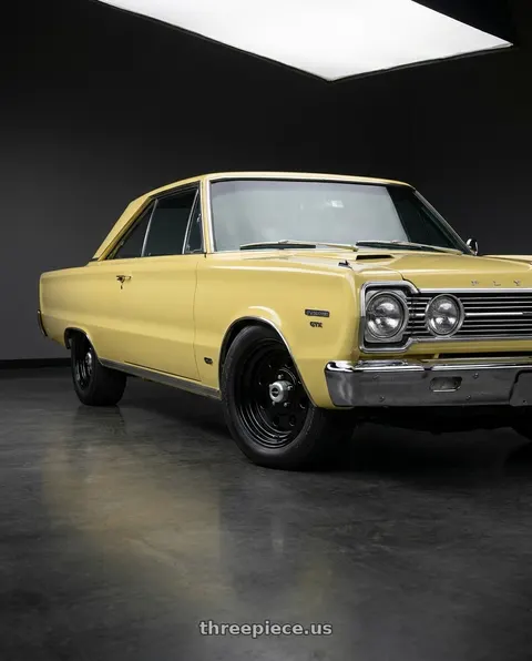 1967 Plymouth GTX with Vision American-Muscle 531 Sport Lite 5x114.3 15x8+0 Gloss Black wheels