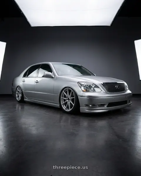 2005 Lexus LS430 with Advanti Racing 80S Hybris 5X115 17x7.5 +36 Silver with Machined Face wheels