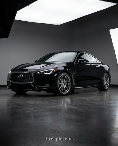 2016 INFINITI Q60 with Aodhan DS02 5x114.3 19x8.5 +35 Vacuum Chrome wheels