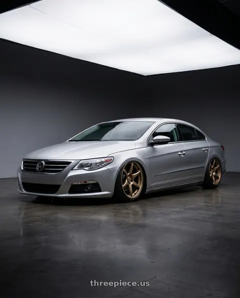 2015 Volkswagen CC with Kansei K11B Tandem 5X112 19x10.5 22 Bronze wheels