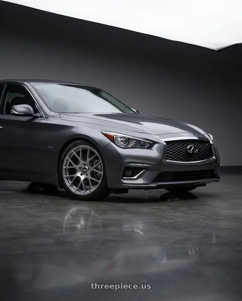 2019 INFINITI Q50 Luxe with Enkei Raijin 5x114.3 19x8.5+35 Hyper Silver wheels