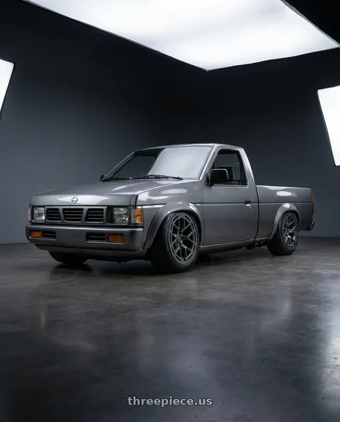 1994 Nissan D21 XE with RTR 950SC Tech 6 Ranger/Bronco 6x139.7 17x9 +30 Satin Charcoal wheels