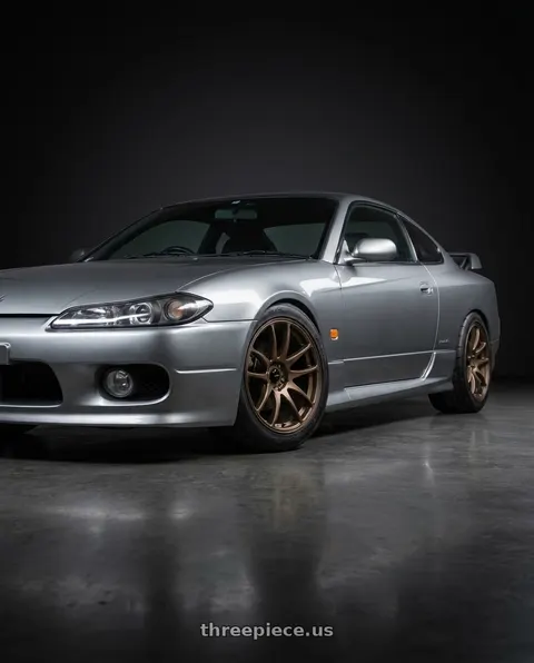 1999 Nissan Silvia s15 with Vors TR4 5x114.3 18x9.5 +22 Bronze wheels