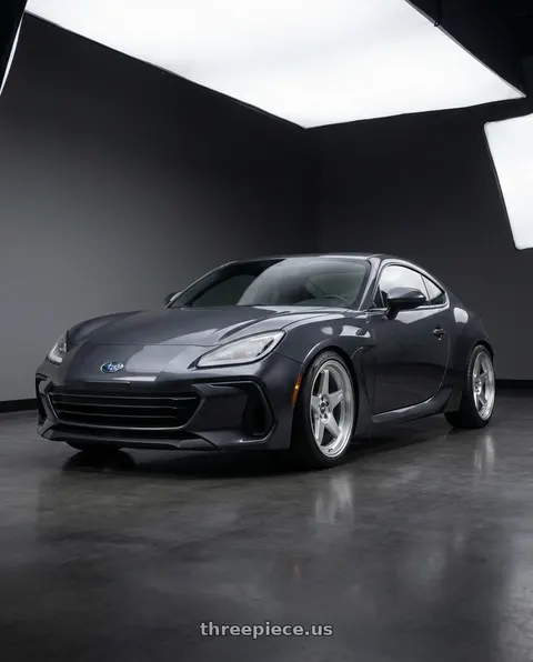 2023 Subaru BRZ Premium with ESR Wheels CR SERIES CR5 5x100 18x9.5 +35 Hyper Silver wheels