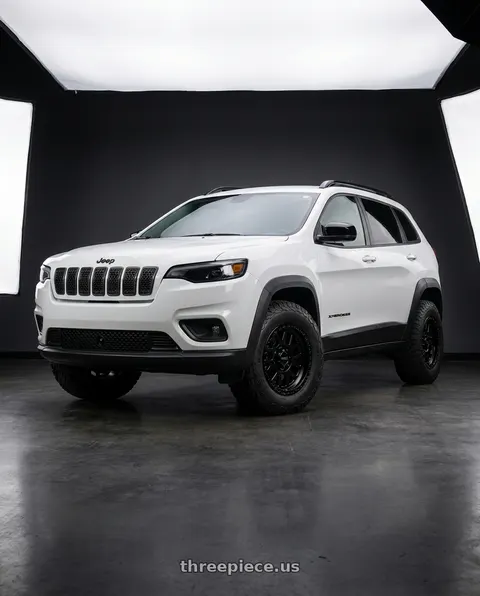 2022 Jeep Cherokee X with WELD Off-Road Cinch 5x110 17x8.5 +38 Satin Black / Gloss Black wheels