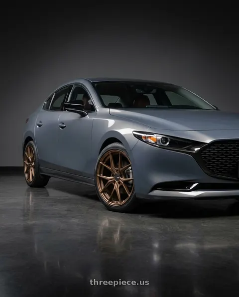 2024 Mazda 3 with Enkei TSR-X 5x114.3 18x8.5+38 Gloss Bronze wheels