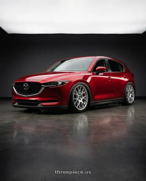 2019 Mazda CX-5 with BBS CH-R 5x114.3 20x8.5 +38 Brilliant Silver Polished Rim Protector wheels
