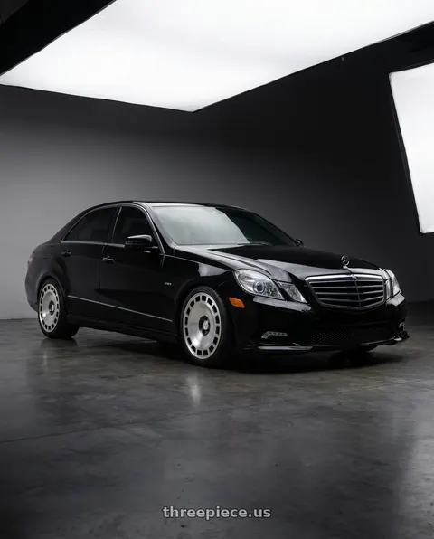 2011 Mercedes-Benz E350 Bluetec with Rotiform ZBF 5x112 19x8.5 +45 Anthracite W/ Machined Face wheels