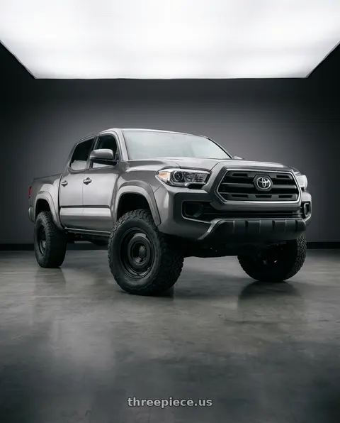2016 Toyota Tacoma with fifteen52 ANALOG HD 6x139.7 17x8.0 +25 ASPHALT BLACK (SATIN BLACK) wheels
