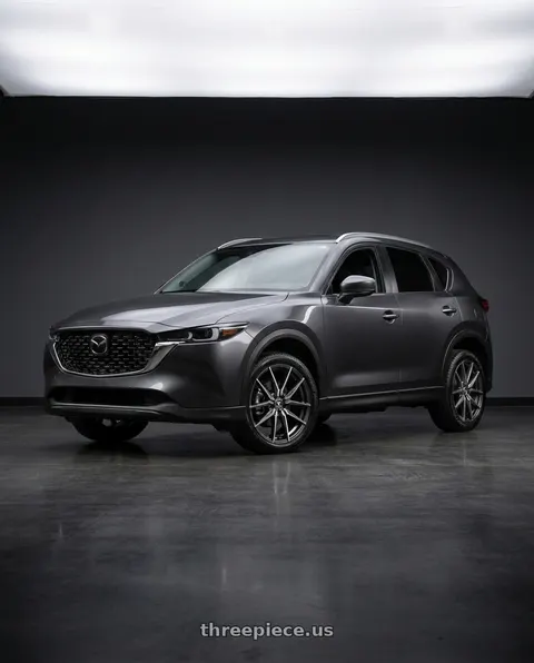 2025 Mazda CX-5 with TOUREN TR94 3294 5x112 19x8.5 +35 GLOSS GRAPHITE BRUSHED WITH DARK wheels
