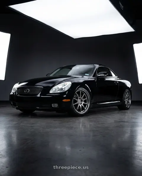 2005 Lexus SC430 with Aodhan DS02 5X100 18x9.5+35 Hyper Black wheels