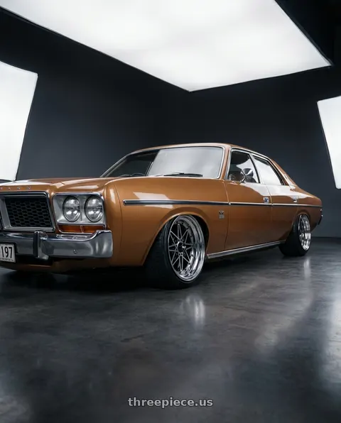 1979 Chrysler Valiant CM with EQUIP 03 Black Polish 4x100 15x12 -28 wheels