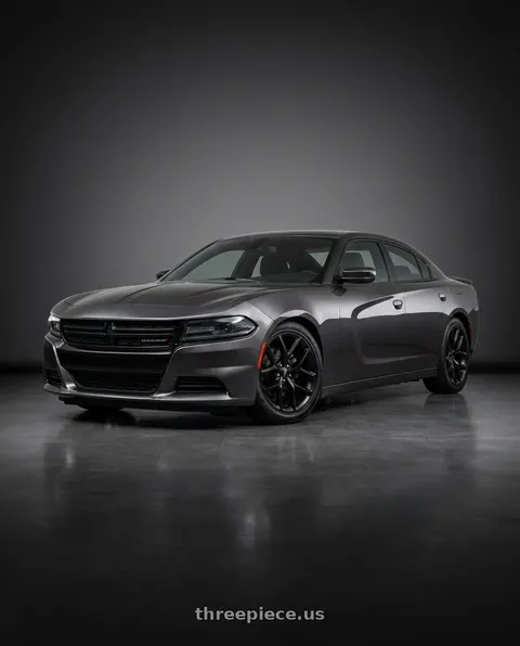 2021 Dodge Charger SXT with OE Wheels DG15 5x115 20x9+18 Satin Black wheels