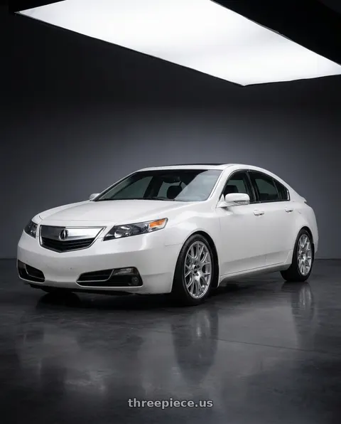 2013 Acura TL SH-AWD with BBS CH-R 5x120 19x8 +40 Brilliant Silver Polished Rim Protector wheels