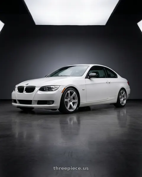 2008 BMW 328xi with Enkei T6S 5x120 18x8+32 Matte Silver wheels