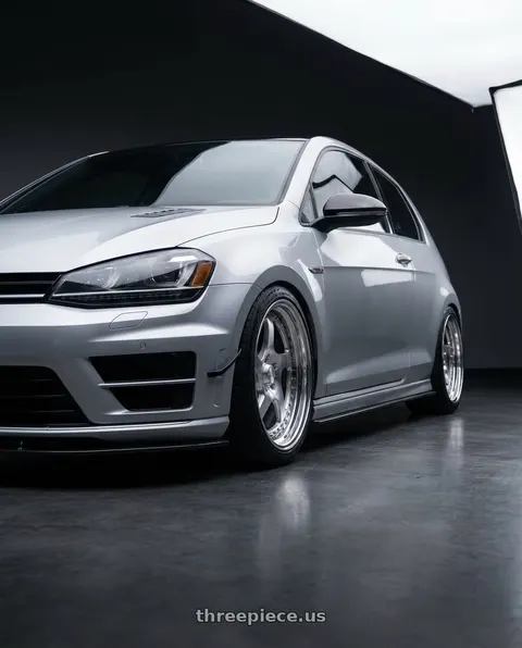 2015 Volkswagen GTI with CCW LM5T 5x112 19x9 +40 Polished wheels