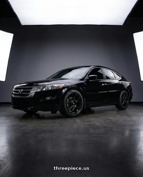 2010 Honda Accord Crosstour with Rotiform 1PC R129 CVT 5X112 19X8.5 +45 MATTE BLACK wheels