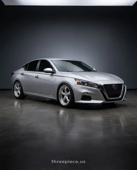 2020 Nissan Altima with Work Wheels VS-KF 5x114.3 20x9.5+27 Light Grey Silver R Disk STEP RIM wheels