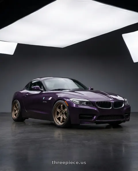 2011 BMW Z4 with Volk Racing 21C 5x120 18x9.5 +20 BRONZE wheels