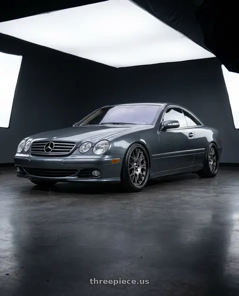 2006 Mercedes-Benz CL500 with BBS CH-RII 5x120 21x10 +38 Satin Platinum Center Black Lip SS Rim Prot wheels