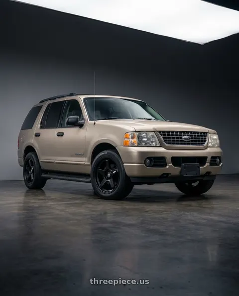 2004 Ford Explorer with ESR Wheels APX5C 5x114.3 18x8.5 +30 Matte Black wheels