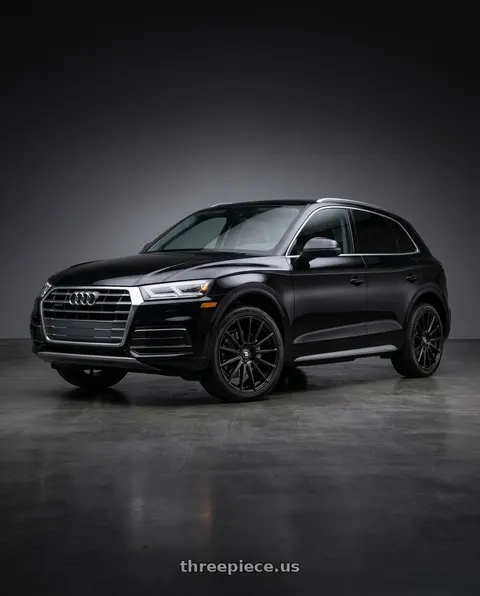 2019 Audi Q5 with TOUREN TR92 3292 5x112 18x8 +35 GLOSS BLACK wheels