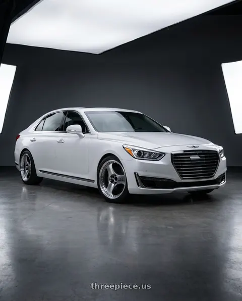 2018 Genesis G90 Ultimate with Advan Racing ONI2 PROGRESSIVE 5x114.3 20x9.5 +37 MACHINING & DIAMOND CUT wheels