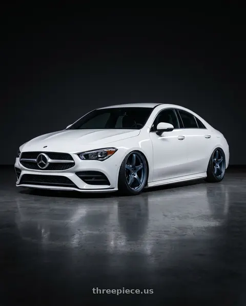 2023 Mercedes-Benz CLA C118 with Gram Lights 57CR 5x112 19x8.5+45 Gunblue II wheels