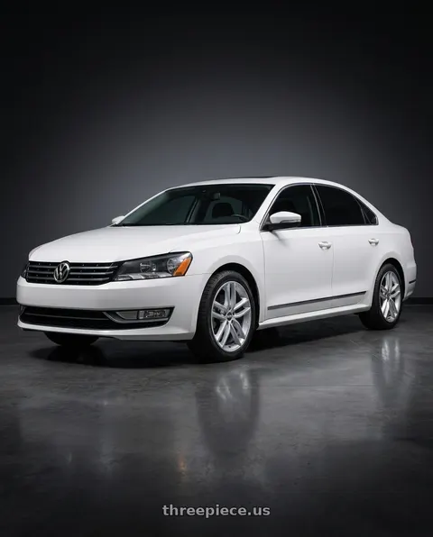 2012 Volkswagen Passat SEL Premium with BBS SX 5x112 18x8.0+35 Sport Silver wheels