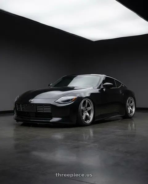 2025 Nissan Z with Gram Lights 57CR 5x114.3 19x9.5 +35 GLOSSY GRAY wheels