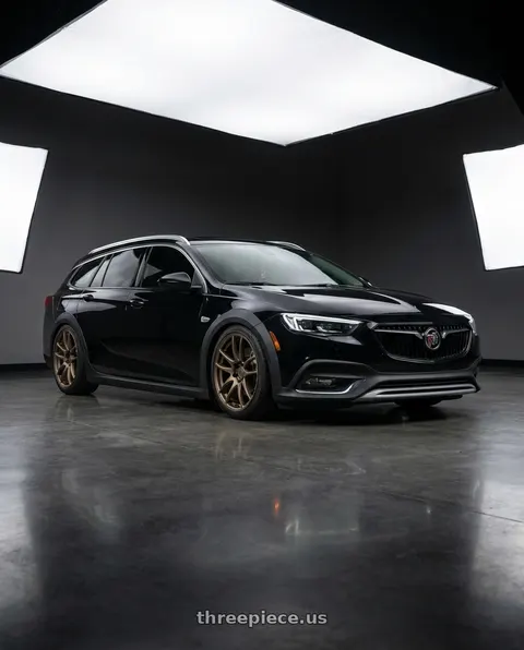 2019 Buick Regal TourX with Work Emotion Cr Kiwami 5x115 19x8.5 +35 Matte Bronze wheels