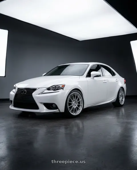 2016 Lexus IS200t with Enkei NT03+M 5x114.3 18x9.5+40 Silver wheels