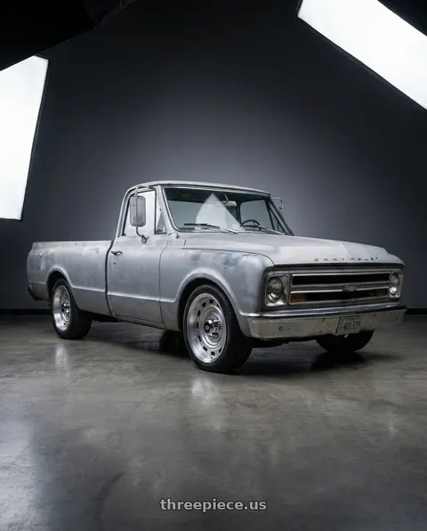 1967 Chevrolet C10 Suburban with Vision American Muscle 54 Cheyenne 6x139.7 22x9+25 wheels