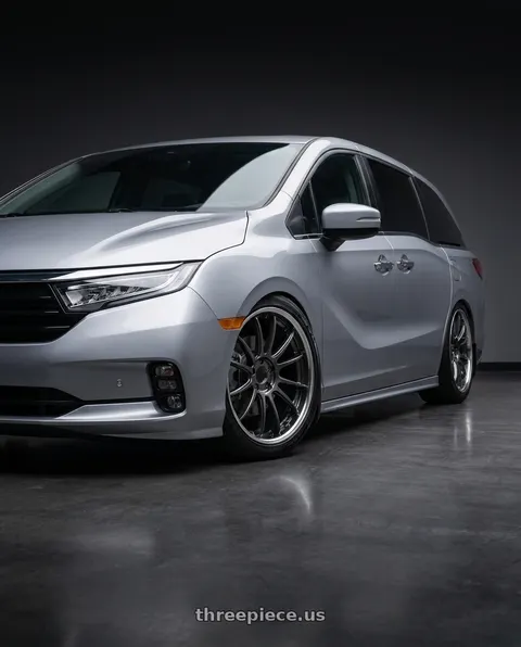 2024 Honda Odyssey with Ssr Reiner Type 12S 5x120 20X8.5 45 Super Low Disk Prism Dark Gunmetal wheels