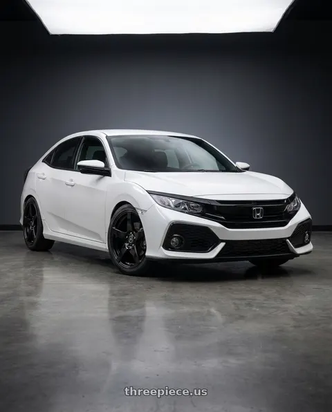 2024 Honda Civic with Forgestar CF5 5x114.3 18x9 +35 Gloss Black wheels